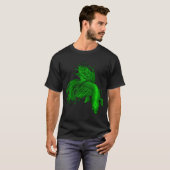 グリーン クラウンテール ベタ Tシャツ (正面フル)