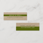 グリーン&クラフトエレガントプロフェッショナル スキニー名刺 (正面/裏面)