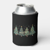 グリーン クリスマスツリー クリスマス 休日 缶クーラー (缶正面)