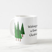 グリーン+クリスマスツリー コーヒーマグカップ (正面左)