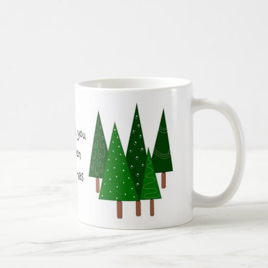グリーン+クリスマスツリー コーヒーマグカップ (右)