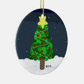 グリーン+クリスマスツリー セラミックオーナメント (右)
