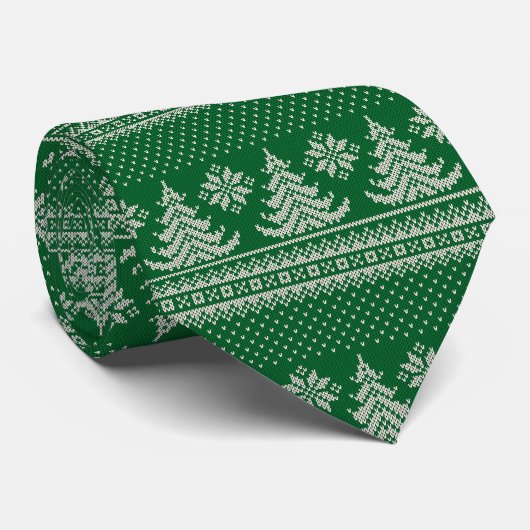 グリーン クリスマスツリー ネクタイ (ロール)