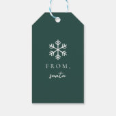グリーン クリスマス ギフトタグ (裏面)