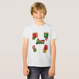 グリーン+クリスマス+クリーチャー+ギフトボックス トライブレンドTシャツ