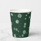 グリーン クリスマス ペーパー カップ 紙コップ (裏面)