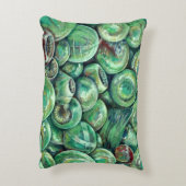 グリーン·クリスマス·ボール アクセントクッション (裏面(縦))