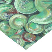 グリーン·クリスマス·ボール ショートテーブルランナー (コーナー)