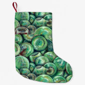 グリーン·クリスマス·ボール スモールクリスマスストッキング (正面)