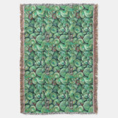 グリーン·クリスマス·ボール スローブランケット (正面縦)