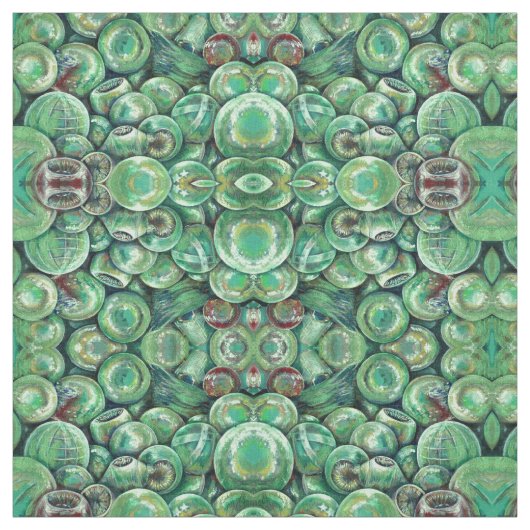 グリーン·クリスマス·ボール ファブリック (見本)