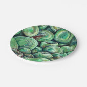 グリーン·クリスマス·ボール ペーパープレート (アングル)