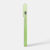 グリーン グラデーション グラス 引用符 フォンケース iPhoneケース (左側面)