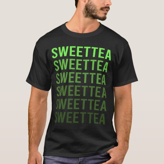 グリーン グラデーション スイートティー Tシャツ (正面)