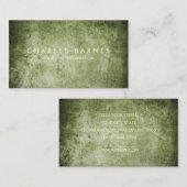 グリーン グランジ ビジネス カード (正面/裏面)