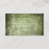 グリーン グランジ ビジネス カード (裏面)