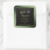 グリーン グリッター ブラック プロダクト ラベル レディバグ ロゴ (バッグ)