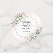 グリーン グリーン 水彩 結婚前お祝い パーティーの飾り付け コンフェッティ (スモール正面)