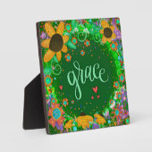 グリーン グレイス インスピレーション フラワープレtty フォトプラーク (正面)