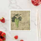 グリーン グレープス ヴァイン ヤード ワイン テイスティング パーティー スタンダードカクテルナプキン (インサイチュ)