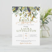 グリーン＆グレープ、ウェディング ブライダルシャワー 招待状 (スタンド正面)
