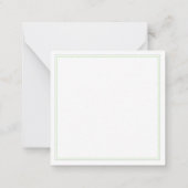 グリーン ケルト ノット 2.5" 角 平型 メッセージ カード (裏面)