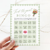 グリーン ゲストビンゴ ブライダルシャワーゲーム 招待状