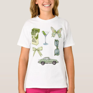 グリーン コケット 美意識 ステッカー セット | ビンテージカー Tシャツ