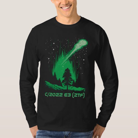グリーン・コメット C2022 E3 ZTF Tシャツ (正面)