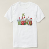 グリーン コーヒー ドリンク Tシャツ (デザイン正面)