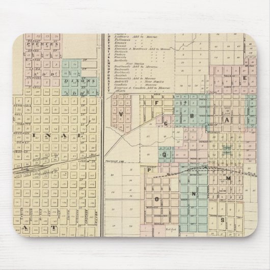 グリーン·コ·モンローのブロッドヘッド·アンド·ビレッジ マウスパッド (正面)