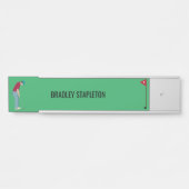 グリーン・ゴルファー・パッティング・ボール サインプレート (正面)