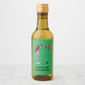 グリーン・ゴルファー・パッティング・ボール ワインラベル (正面)