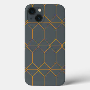 グリーン,ゴールデンシンプル,レトロ,エレガントイラストレーション iPhone 13ケース