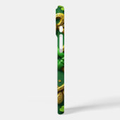グリーン&ゴールド アイリッシュ ケルト シャムロック Case-Mate iPhoneケース (裏面 / 左)