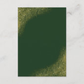 グリーン&ゴールド スパーク 結婚式 詳細カード エンクロージャーカード (裏面)