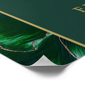 グリーン ゴールド フラワーズ 50周年 ウェルカムサイン ポスター (角)