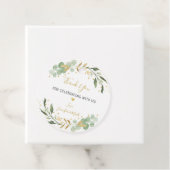 グリーン ゴールド ユーカリ ベビーシャワー フェイバータグ (インサイチュ)