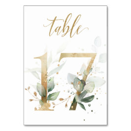 グリーン ゴールド リーフ テーブル 17, テーブル ナンバー テーブルナンバー