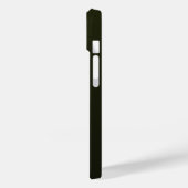 グリーン シマー エレガント カリグラフィー スクリプト 名前 Case-Mate iPhoneケース (裏面 / 左)