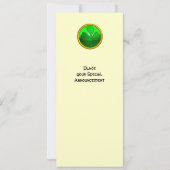 グリーン シャムロック ジェムストーン , セントパトリックデーのパーティー 招待状 (裏面)