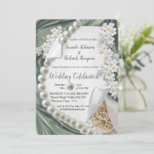 グリーン・シルク&アイボリー・パ結婚ールズ 招待状 (スタンド正面)