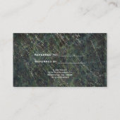 グリーン&シルバーアーミー迷彩柄スパークルサロン紹介 紹介カード (裏面)