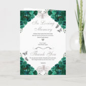 グリーン＆シルバー フローラル ティアラ キンセアニエラ プログラム (裏面)