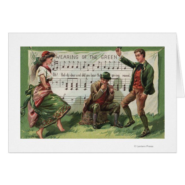 グリーン・シートミュージックの着用 (正面横)