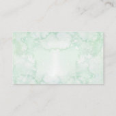 グリーン×ジオメトリック ウェディングシャワー ウィッシングウェル エンクロージャーカード (裏面)