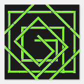 グリーン・ジオ・ブラック 壁紙 (正面)