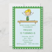 グリーン・ジムナスティックスの誕生日パーティー 招待状 (正面)