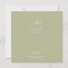 グリーン スクエア 結婚式 Save the Date セーブザデート