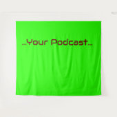 グリーン スクリーン - あなたの言葉のタペストリー タペストリー (正面(横))